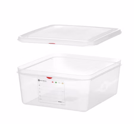 Kantin GN 2/3, polypropen, HENDI, GN 2/3, 13,5L, transparent, 354x325x(H)150mm, rektangulär
