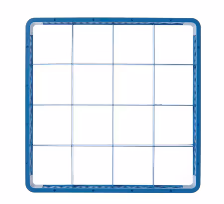 Förhöjningsram till diskkorg, HENDI, 16 fack 112x112 mm, 500x500x(H)45mm