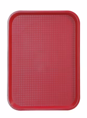Snabbmatsbricka av polypropen, mellanstor, AmerBox, röd, 305x415x(H)20mm
