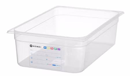 Kantin GN 1/1 HACCP, HENDI, GN 1/1, 21L, transparent, 530x325x(H)150mm