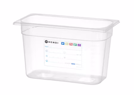 Kantin GN 1/3 HACCP, HENDI, GN 1/3, 7,8L, transparent, 325x176x(H)200mm