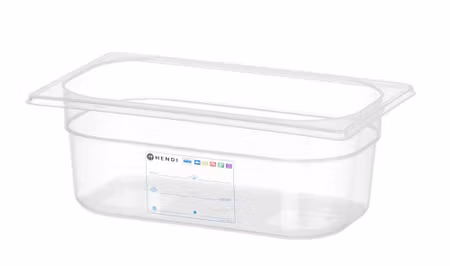 Kantin GN 1/4 HACCP, HENDI, GN 1/4, 2,8L, transparent, 265x162x(H)100mm