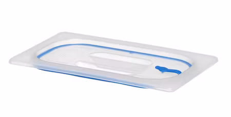 Lock till GN-kantiner av polypropen med tätning, HENDI, GN 1/4, transparent, 265x162mm
