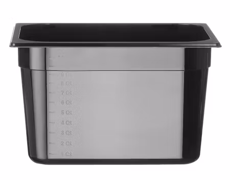Kantin GN 1/2 COOL, HENDI, COOL, GN 1/2, 11,9L, svart, 325x265x(H)200mm