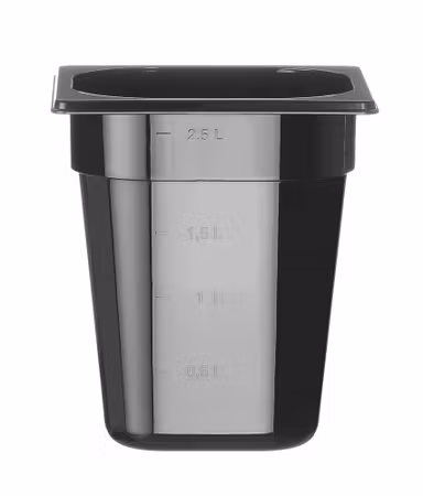 Kantin GN 1/6 COOL, HENDI, COOL, GN 1/6, 2,8L, svart, 176x162x(H)200mm