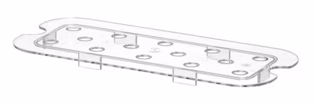 Avrinningsplatta till GN kantiner COOL, HENDI, COOL, GN 1/3, transparent, 325x176mm