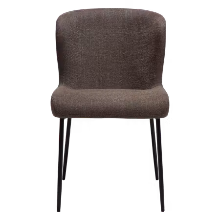 GLAM stol – Major brun bouclétyg, svarta ben | DAN-FORM
