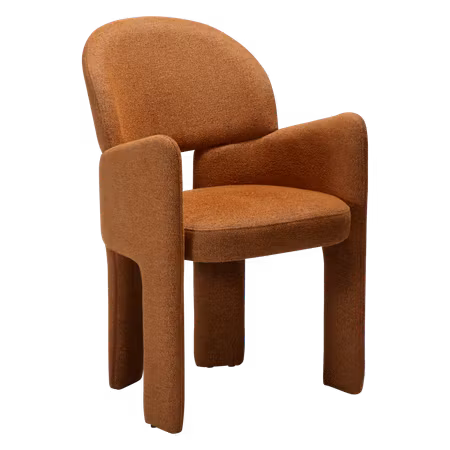AOLE karmstol – Pumpkin spice bouclétyg | DAN-FORM
