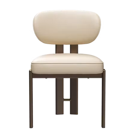 DUCT stol – Frosted almond konstläder, antik mässing ben | DAN-FORM