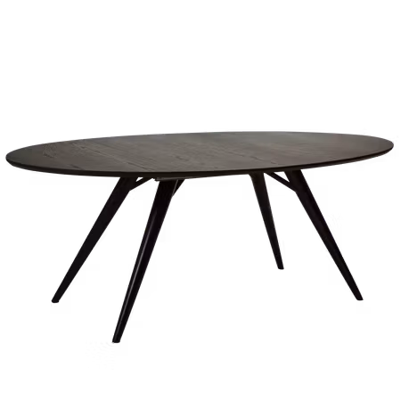 ECLIPSE bordsskiva (110 x 200-300 cm) – gråbetsad ask | DAN-FORM