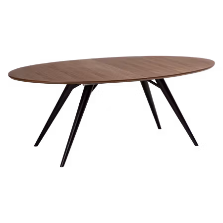 ECLIPSE ben till ovalt bord – svarta ben | DAN-FORM