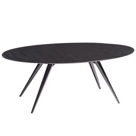 ECLIPSE ben till ovalt bord – svarta ben | DAN-FORM