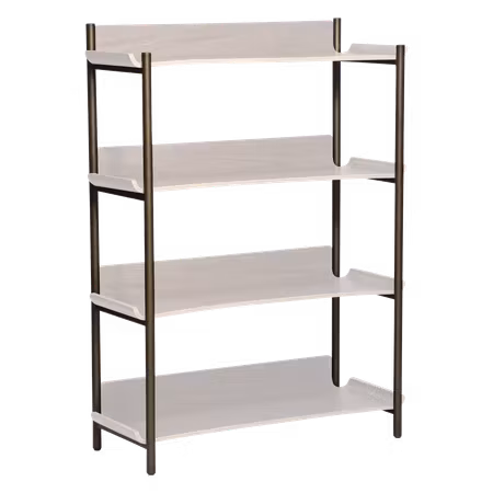 FRIYAY 4 hyllar - ram (höjd: 122 cm, bredd: 90 cm) – ram antik mässing | DAN-FORM