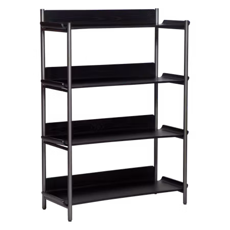 FRIYAY 4 hyllar - ram (höjd: 122 cm, bredd: 90 cm) – ram antik tennfinish | DAN-FORM
