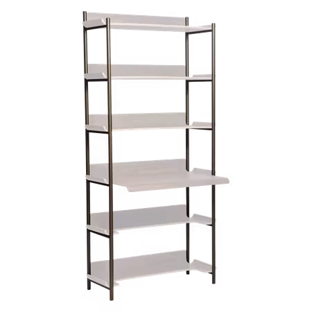 FRIYAY 6 hyllar - ram (höjd: 190 cm, bredd: 90 cm) – ram antik mässing | DAN-FORM