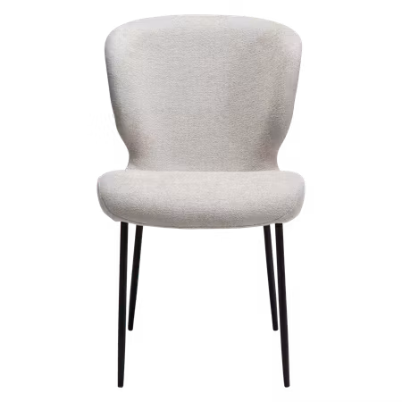 GLORY stol – Cashmere bouclétyg, svarta ben | DAN-FORM