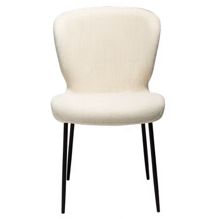 GLORY stol – Simply beige bouclétyg, svarta ben | DAN-FORM