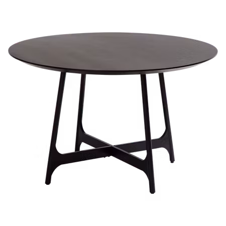 OOID rund bordsskiva (Ø 120 cm) – svartbetsad askfaner | DAN-FORM