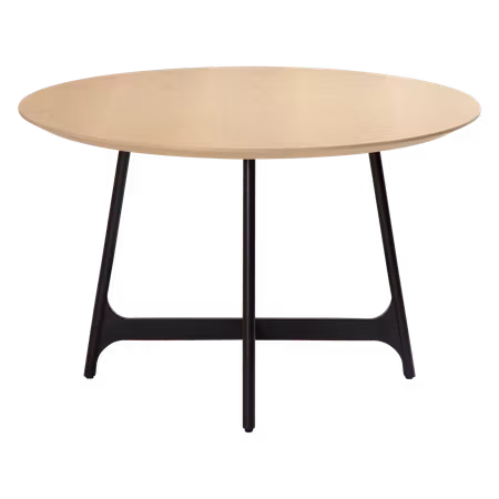 OOID rund bordsskiva (Ø 120 cm) – vitlaserad ekfaner | DAN-FORM