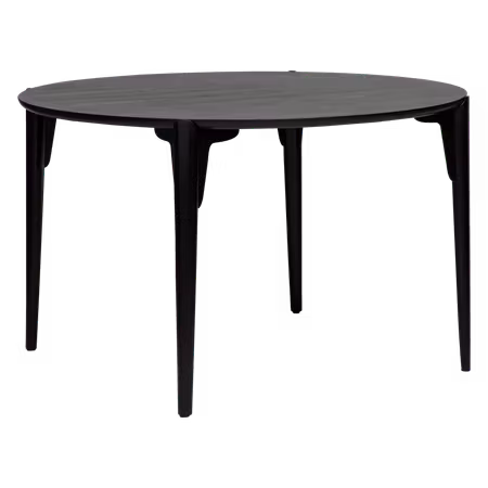 PARAGON bord, rund (Ø 120 cm) – svartbetsad askfaner | DAN-FORM