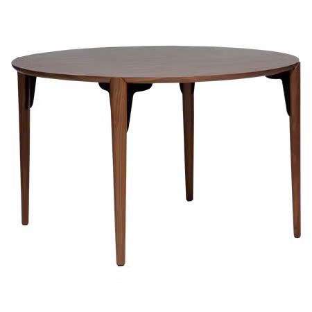 PARAGON bord, rund (Ø 120 cm) – valnötsfaner | DAN-FORM