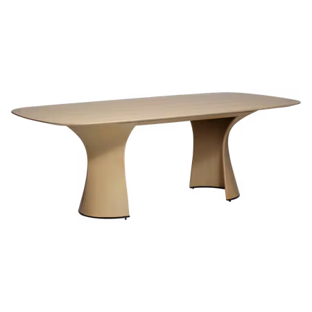 ROOT bord (110 x 220 cm) – vitlaserad ekfaner | DAN-FORM