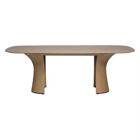 ROOT bord (110 x 220 cm) – vitlaserad ekfaner | DAN-FORM