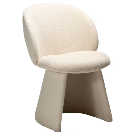 SENSE stol – Simply beige bouclétyg | DAN-FORM