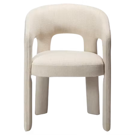 SPLENDOR karmstol – Simply beige bouclétyg | DAN-FORM