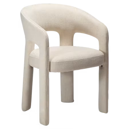 SPLENDOR karmstol – Simply beige bouclétyg | DAN-FORM