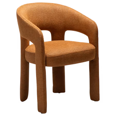 SPLENDOR karmstol – Pumpkin spice bouclétyg | DAN-FORM