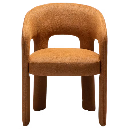 SPLENDOR karmstol – Pumpkin spice bouclétyg | DAN-FORM