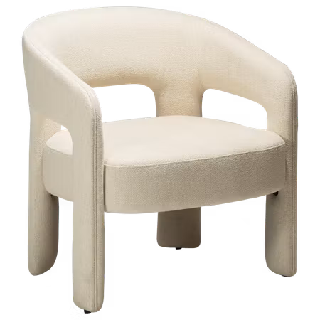 SPLENDOR loungestol – Simply beige bouclétyg | DAN-FORM