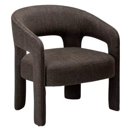 SPLENDOR loungestol – Major brun bouclétyg | DAN-FORM