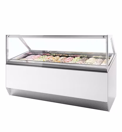 Ventilerad display för kulglass MILLENNIUM ST24 | TEFCOLD