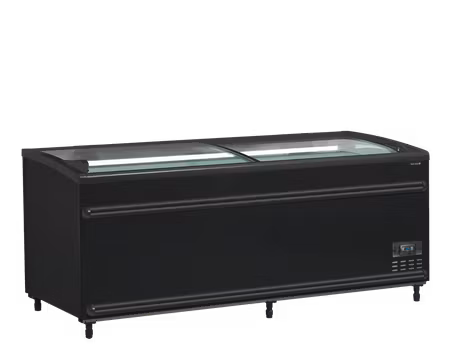 Svart kyl-/frysbox stormarknad SFI185B-CF VS | TEFCOLD