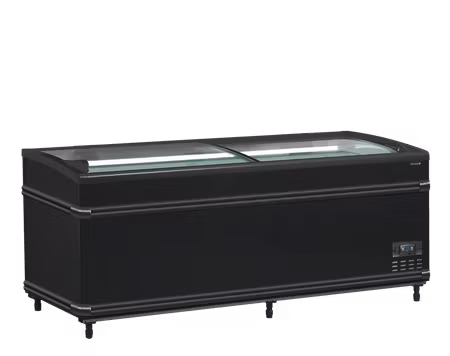 Svart kyl-/frysbox stormarknad SFI185B HC-CF VS | TEFCOLD