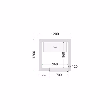 Kylrumspaneler 120 mm CR 120x120x220 | TEFCOLD