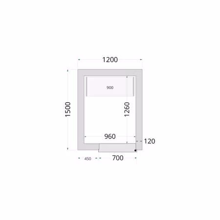 Kylrumspaneler 120 mm CR 120x150x220 | TEFCOLD