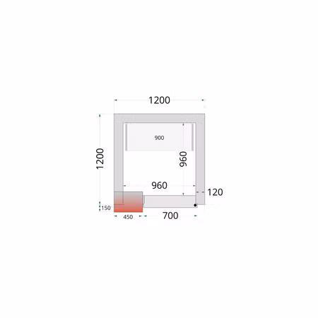 Hyllsystem till kyl-/frysrum CRNF1212 / CRNF1215 | TEFCOLD