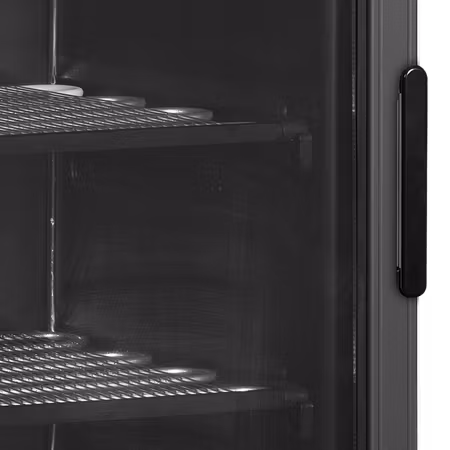 Displayfrys, vänsterhängd UFSC371G Black L/H | TEFCOLD