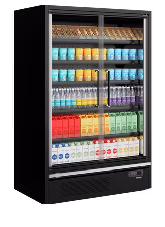 Multideck-kyl för stormarknader Galaxy+ GP14FGD Maxi Black | TEFCOLD