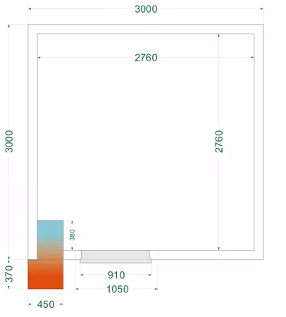 Frysrum CRNF3030WD | TEFCOLD