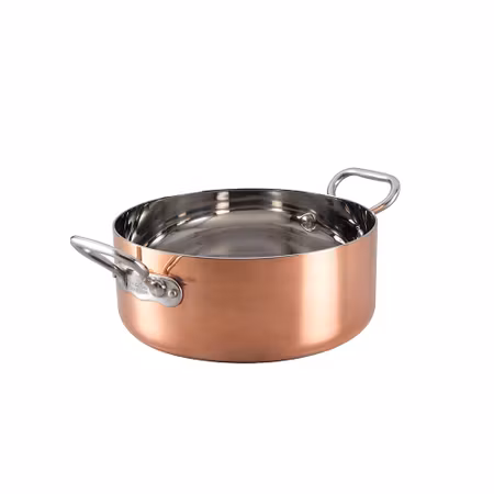 Agnelli Kittel Låg Koppar 6 L ,D28 cm, 4-ply