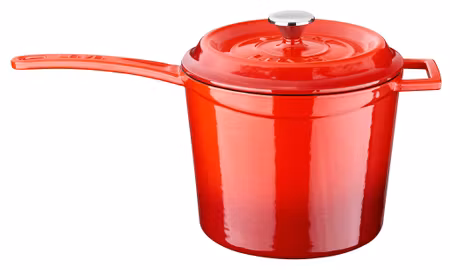 Lava Gjutjärnskastrull 3,2L Röd