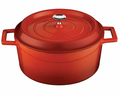 Lava Gjutjärns Gryta 4,5L Röd. D24cm