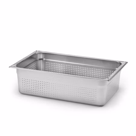 Kantin utan handtag GN 1/1-150, perforerad, rostfritt stål