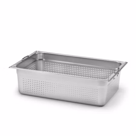 Kantin med handtag GN 1/1-150, perforerad, rostfritt stål