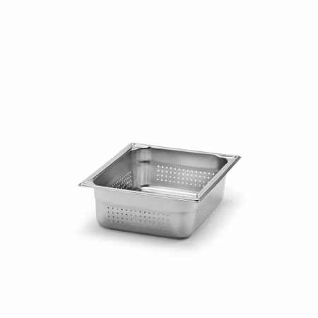 Kantin utan handtag GN 1/2-100, perforerad, rostfritt stål