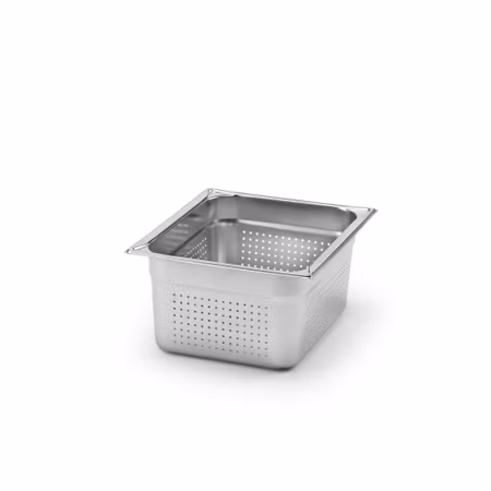 Kantin utan handtag GN 1/2-150, perforerad, rostfritt stål